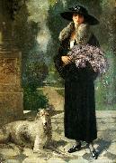 Nicolae Vermont Portret de femeie oil painting artist